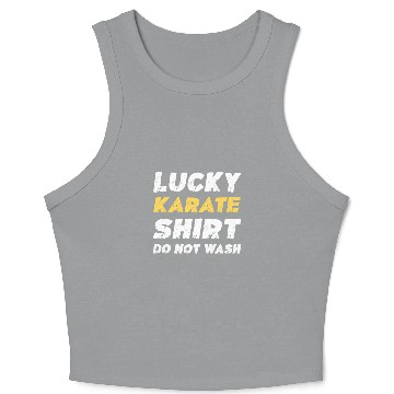 Discover Funny Karate Lucky Karate Do Not Wash Crop Tank Top