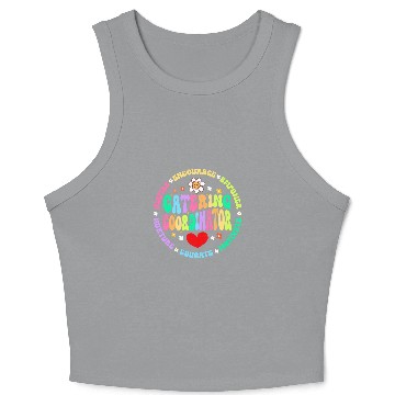 Discover Food Services Crew Cafeteria Worker Catering Coordinator 2 Crop Tank Top