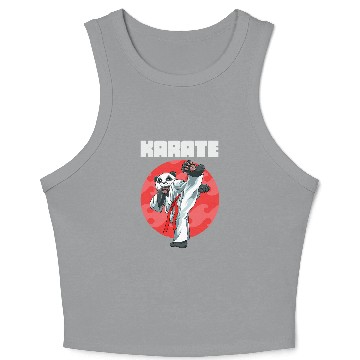 Discover Funny Karate Panda 2 Crop Tank Top