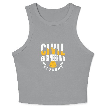 Discover Civil Engineering Student Job Profession Civil Engineer Crop Tank Top
