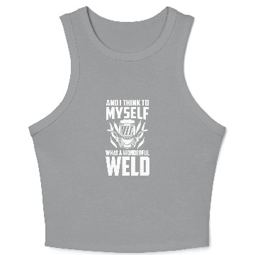 Discover Welding Metal Worker Welder 6 Crop Tank Top