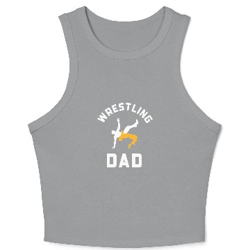 Discover Wrestling Dad 2 Crop Tank Top