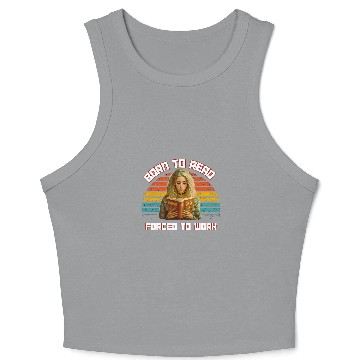 Discover Book Reader Lover vintages Rainbow Reading Apparel Read Books Crop Tank Top