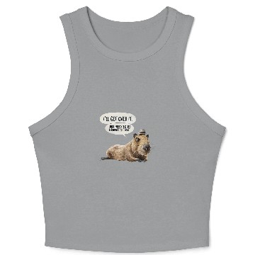 Discover capybaras Ill Get Over It I Just Need To Be Dramatic First Crop Tank Top