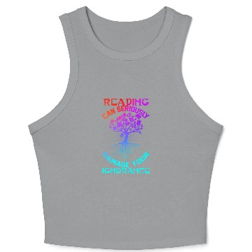 Discover Reading Book Meme Design For Book Lovers Readers Crop Tank Top