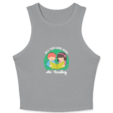 Discover Reading Book vintages Retro Book Lovers 2 Crop Tank Top