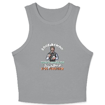 Discover Waitress Couple Server Waiter Crop Tank Top
