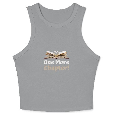 Discover One More Chapter Book Lover Reader Reading Teacher Crop Tank Top