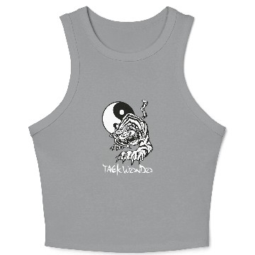 Discover Taekwondo yin yang tiger Crop Tank Top