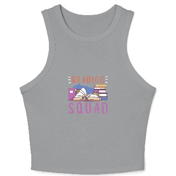 Discover Book Reader Reading Literature Bookworm 9 Crop Tank Top