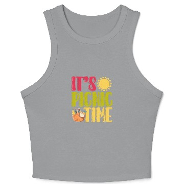 Discover It s Picnic Time Out Enjoy Nature Relaxing 2 Crop Tank Top