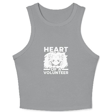 Discover Volunteering Work Helping Hand Volunteer Worker 3 Crop Tank Top