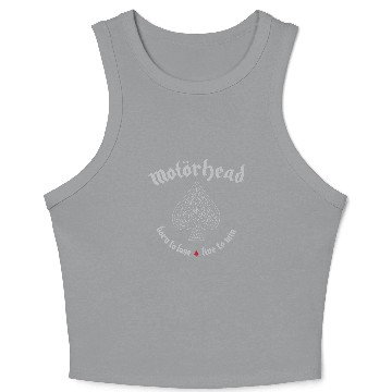 Discover Motorhead Crop Tank Top Born To Lose Live To Win