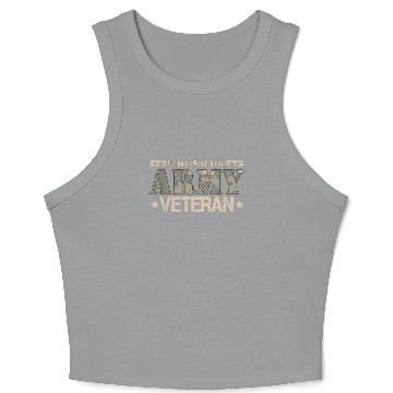 Discover Army Veteran Crop Tank Top