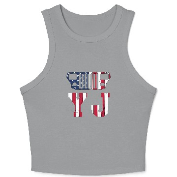 Discover YJ Jeep, the square one Crop Tank Top