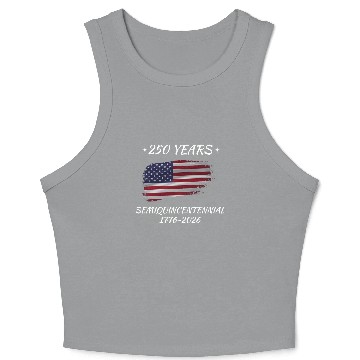 Discover America 250th Anniversary 3D Crop Tank Top