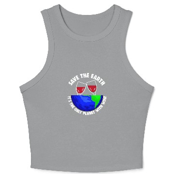 Discover Save Earth Crop Tank Top Only Wines Planet Earth Globe Crop Tank Top