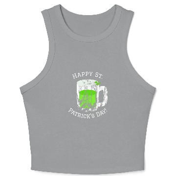 Discover Happy St Patrick s Day Green Beer Crop Tank Top