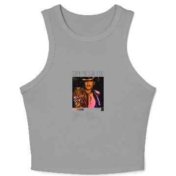 Discover Tim Mcgraw Vintage Tour Crop Tank Top