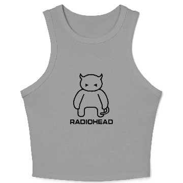 Discover Radiohead Black Fat Devil Crop Tank Top
