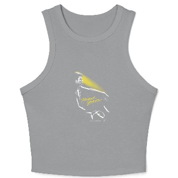 Discover Ladies Michael Jackson Crop Tank Top