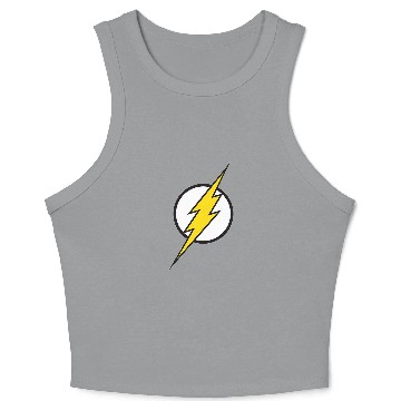 Discover DC Comics Flash Distressed Logo Vintage Crop Tank Top