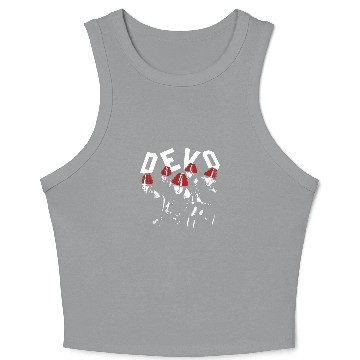 Discover 1980s Devo Crop Tank Top