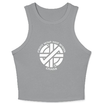 Discover Crass fight war not war Crop Tank Top
