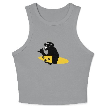 Discover surf monkey Crop Tank Top