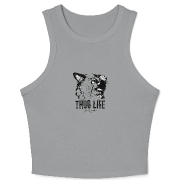 Discover feral yorkie thug life Crop Tank Top