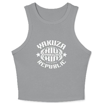 Discover YAKUZA 14 FULL white Crop Tank Top