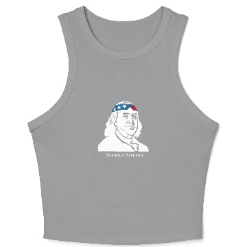 Discover Benjamin Franklin American Patriot Crop Tank Top