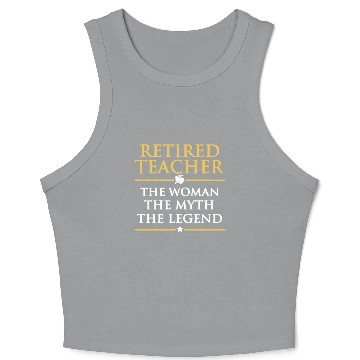 Discover Retired Teacher Crop Tank Top