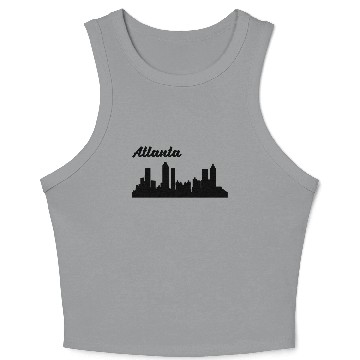 Discover Atlanta GA Skyline Crop Tank Top