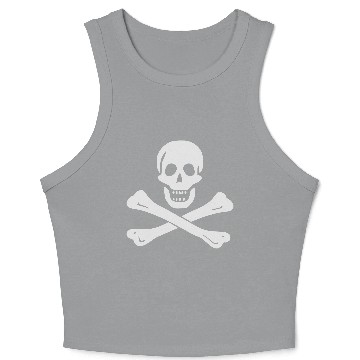 Discover Skull and Crossbones Crop Tank Top