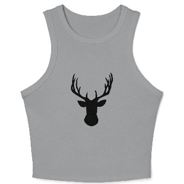 Discover Aesthetic Deer Head Crop Tank Top