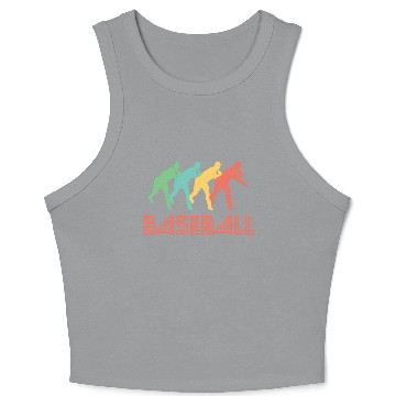 Discover Baseball Pitcher Pop Art Crop Tank Top