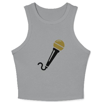 Discover microphone usb PC anchorman Crop Tank Top