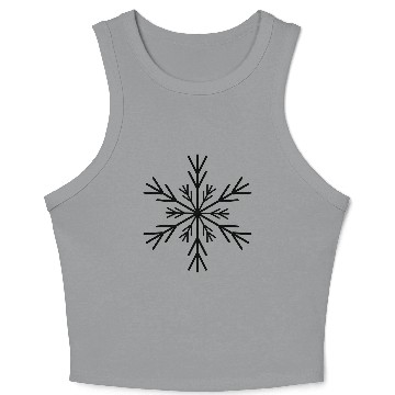 Discover snowflake Crop Tank Top