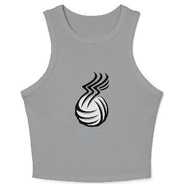 Discover Volleyball Crop Tank Top