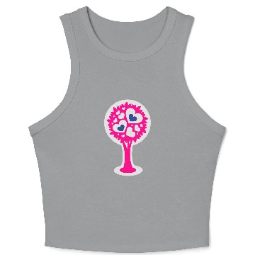 Discover Heart Tree Crop Tank Top