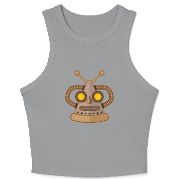 Discover Robot mask Crop Tank Top
