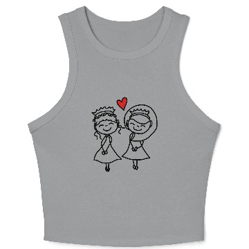 Discover gay couple Crop Tank Top