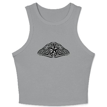 Discover Tribal Star Crop Tank Top