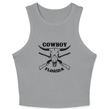 Discover buffalo skull Crop Tank Top