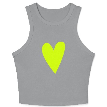 Discover Green heart Crop Tank Top