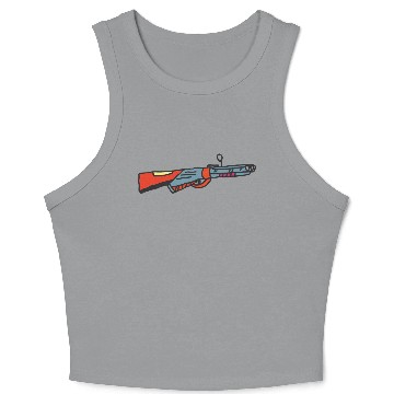 Discover shot gun Crop Tank Top