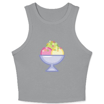 Discover Ice Cream Sundae Crop Tank Top