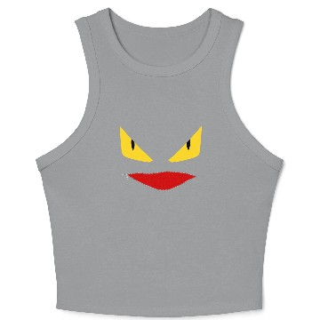 Discover Toothless Face Zipper Mouth Crop Tank Top