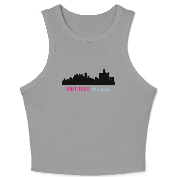 Discover Detroit, Michigan Crop Tank Top